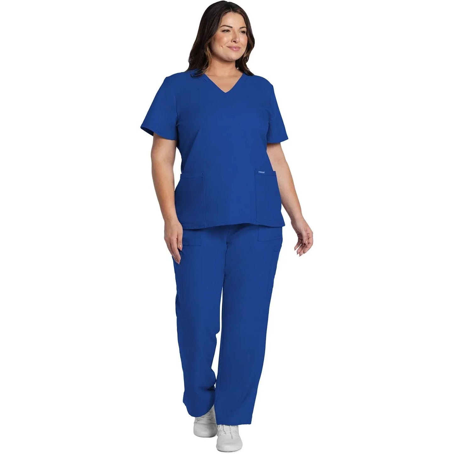 Cherokee Originals Ultra CK953A City V-Neck Scrubs Top Women Royal