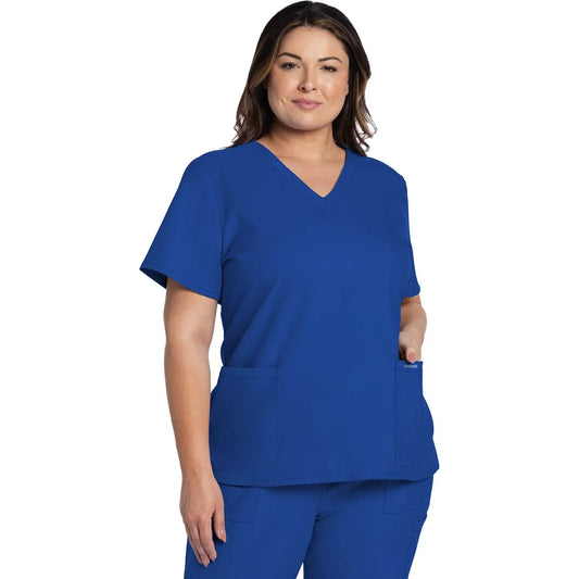 Cherokee Originals Ultra CK953A City V-Neck Scrubs Top Women Royal