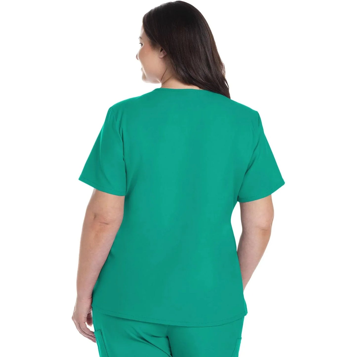 Cherokee Originals Ultra CK953A City V-Neck Scrubs Top Women Teal Blue