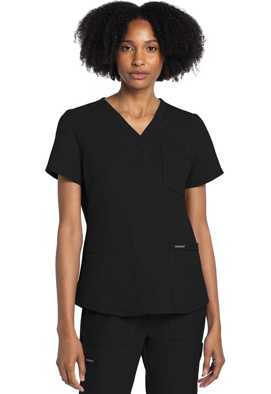 Cherokee Scrubs Top 6XL Cherokee Originals Ultra CK961A V-Neck Top Women Top Black