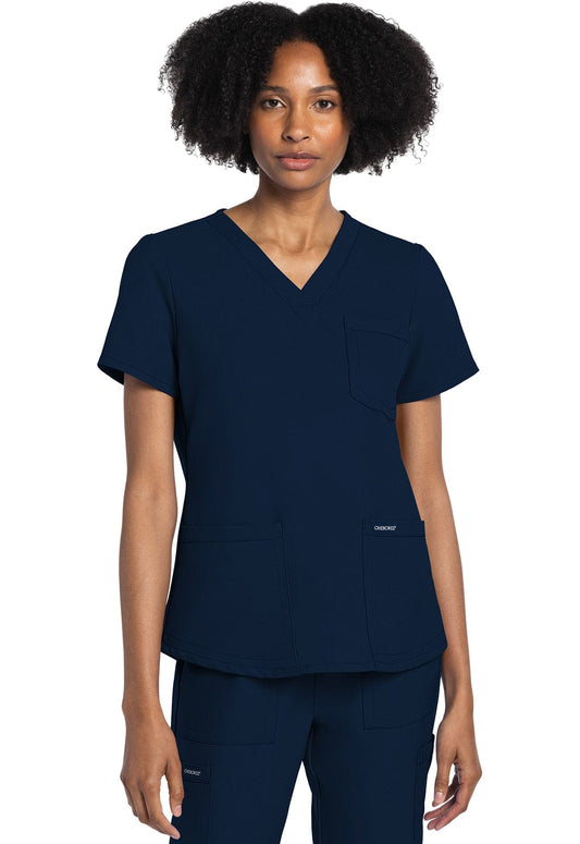Cherokee Scrub Top 6XL Cherokee Originals Ultra CK961A V-Neck Top Women Top Navy