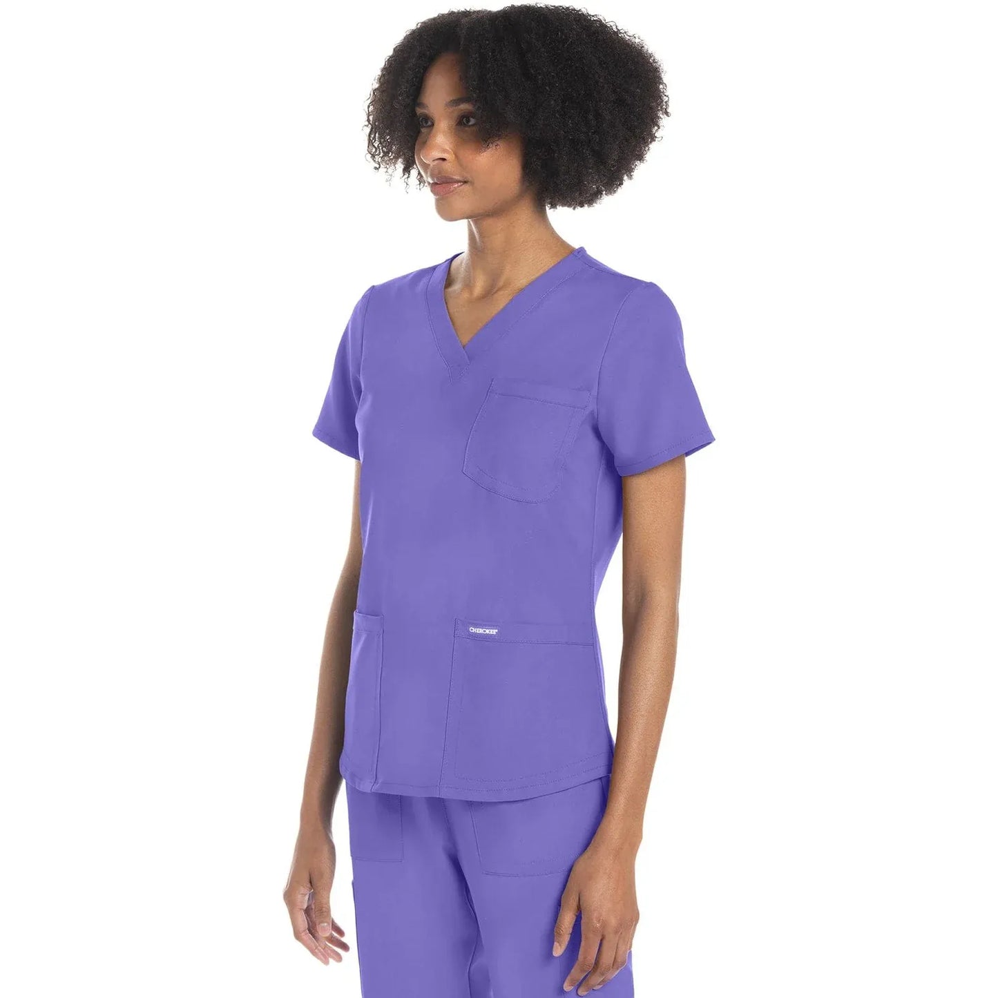 Cherokee Originals Ultra CK961A V-Neck Women Scrubs Top Electric Lavender