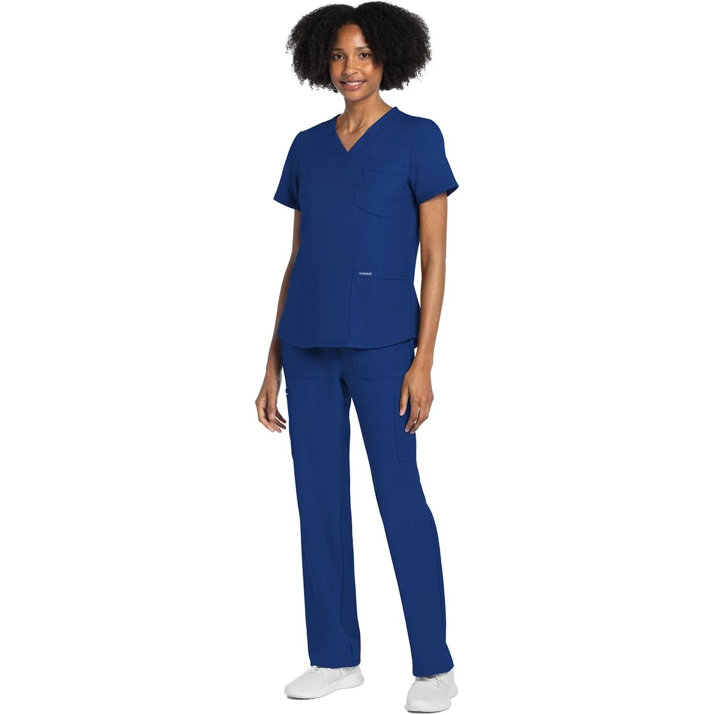 Cherokee Originals Ultra CK961A V-Neck Women Scrubs Top Galaxy Blue