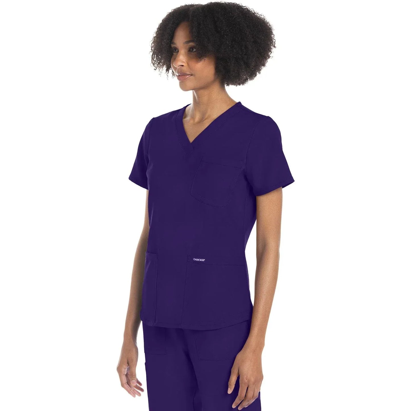 Cherokee Originals Ultra CK961A V-Neck Women Scrubs Top Grape