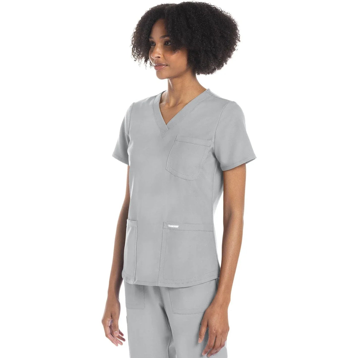 Cherokee Originals Ultra CK961A V-Neck Women Scrubs Top Grey