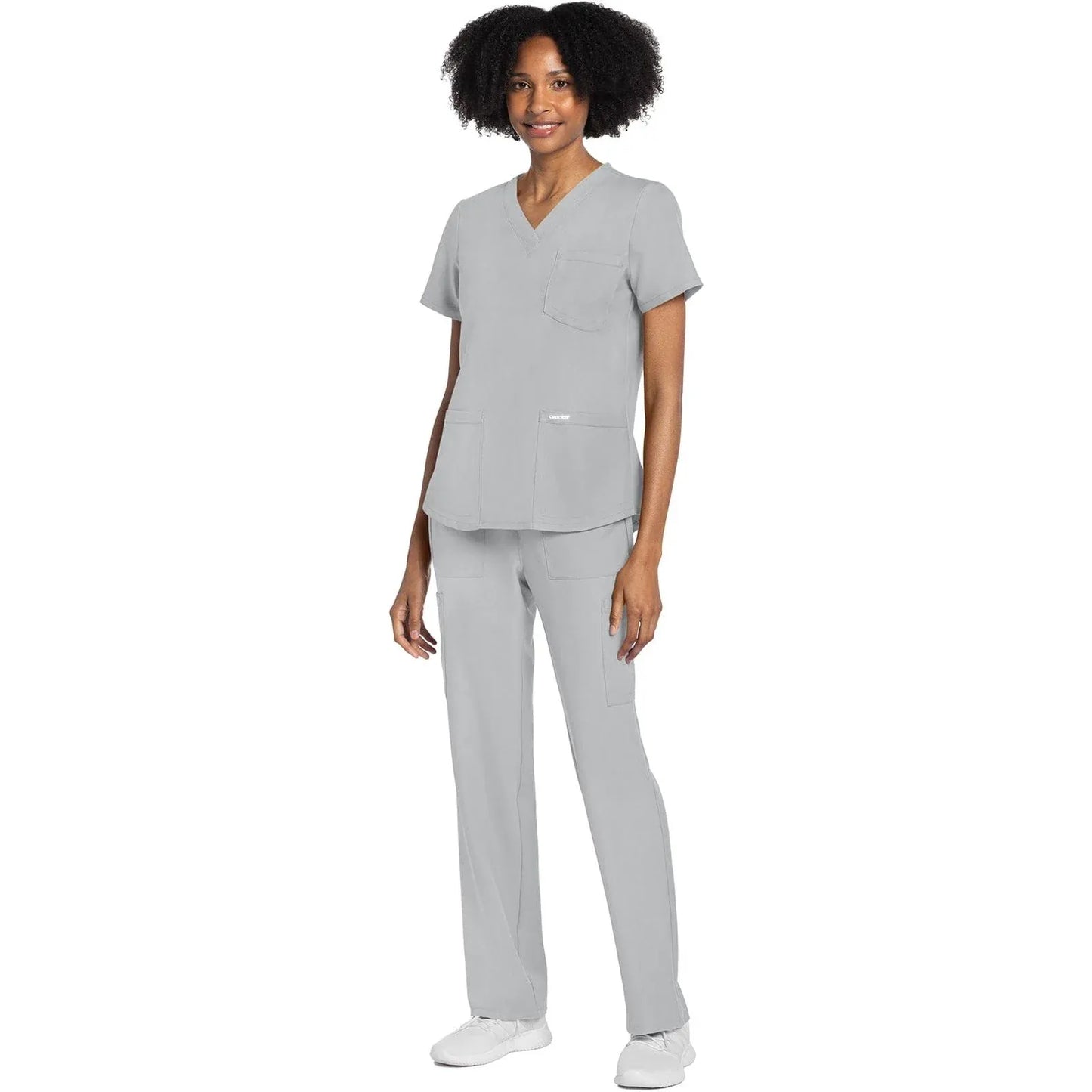 Cherokee Originals Ultra CK961A V-Neck Women Scrubs Top Grey