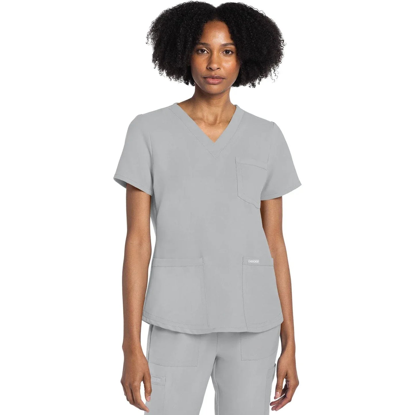 Cherokee Originals Ultra CK961A V-Neck Women Scrubs Top Grey