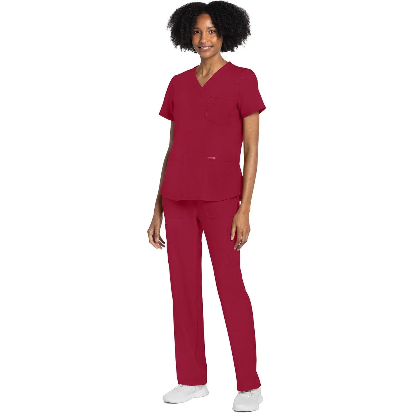 Cherokee Originals Ultra CK961A V-Neck Women Scrubs Top Red