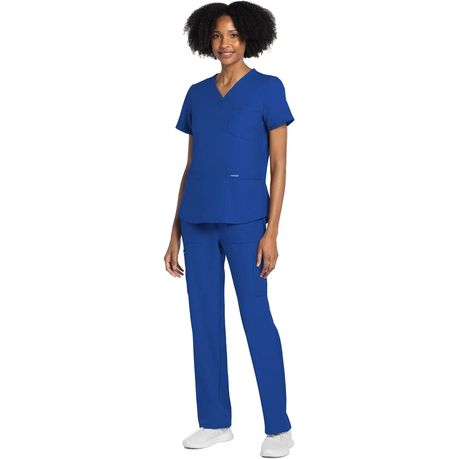 Cherokee Scrubs Top Cherokee Originals Ultra CK961A V-Neck Women Scrubs Top Royal