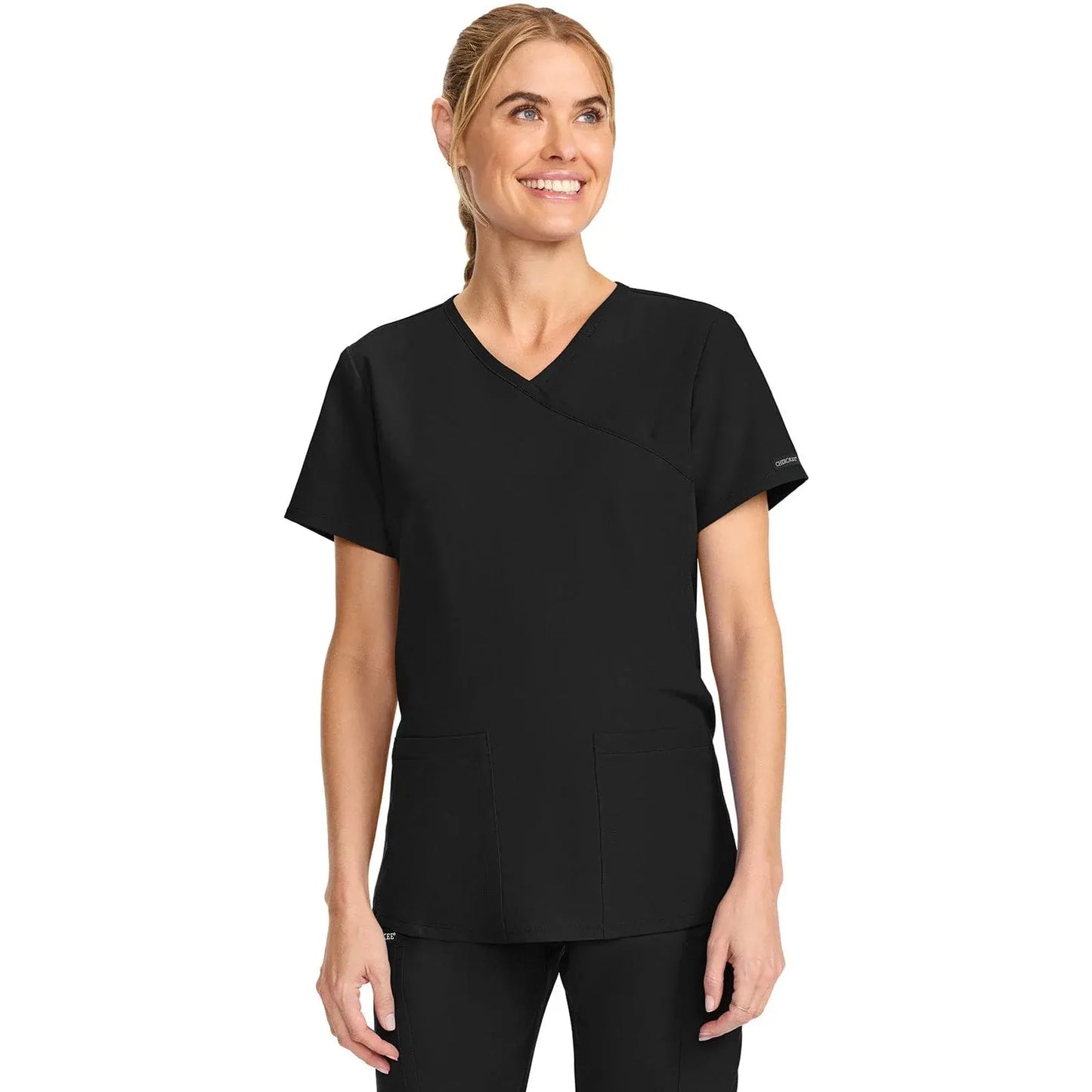 Cherokee Originals Ultra Maternity Scrubs Top CK701A Black