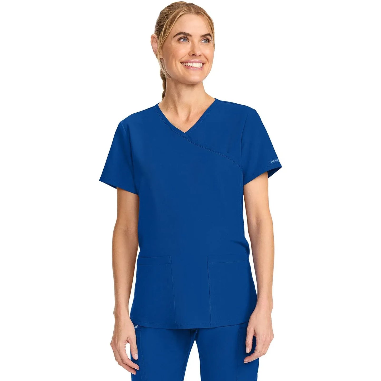 Cherokee Originals Ultra Maternity Scrubs Top CK701A Galaxy Blue