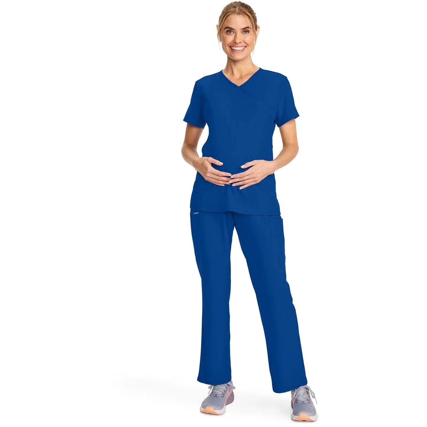 Cherokee Originals Ultra Maternity Scrubs Top CK701A Galaxy Blue