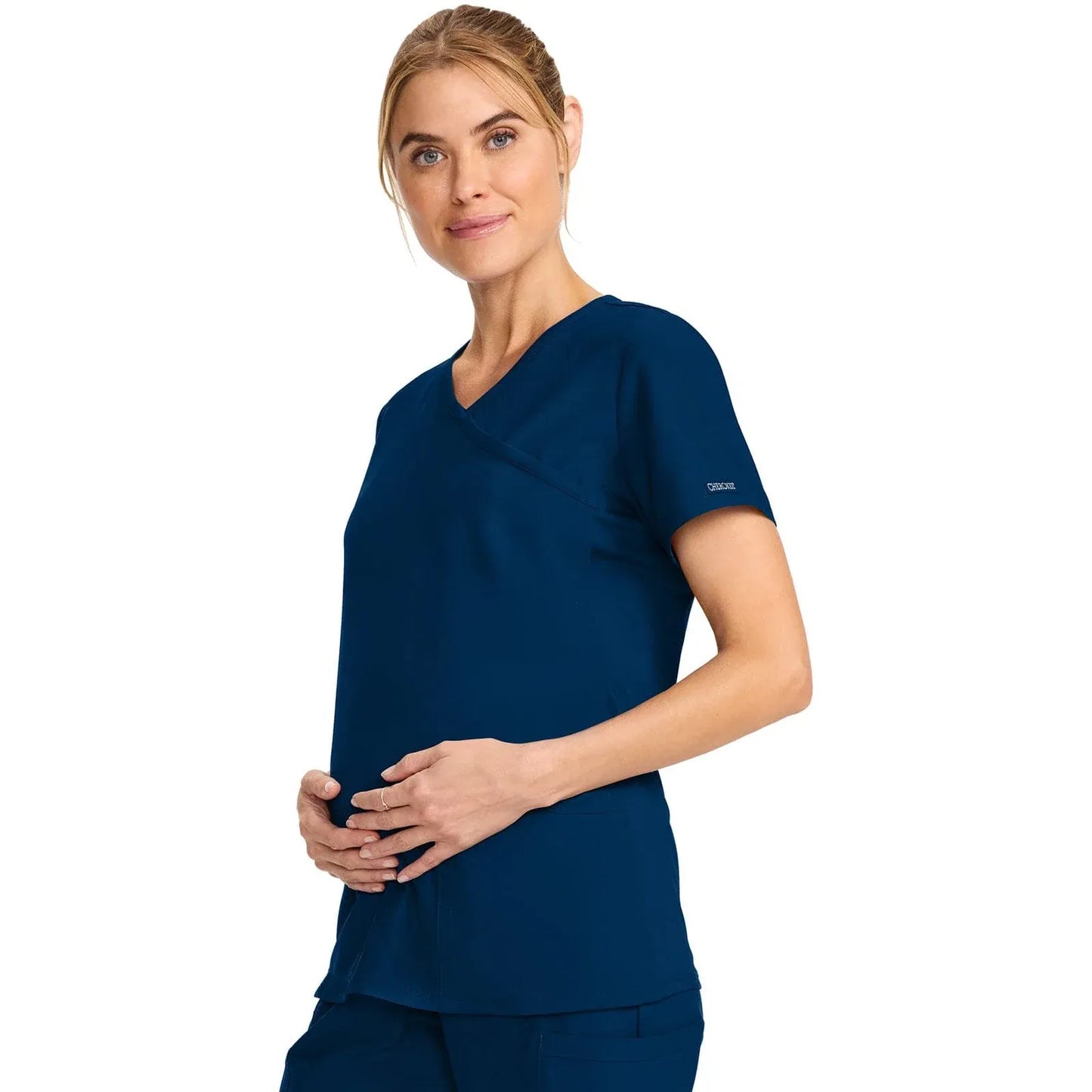 Cherokee Originals Ultra Maternity Scrubs Top CK701A Navy