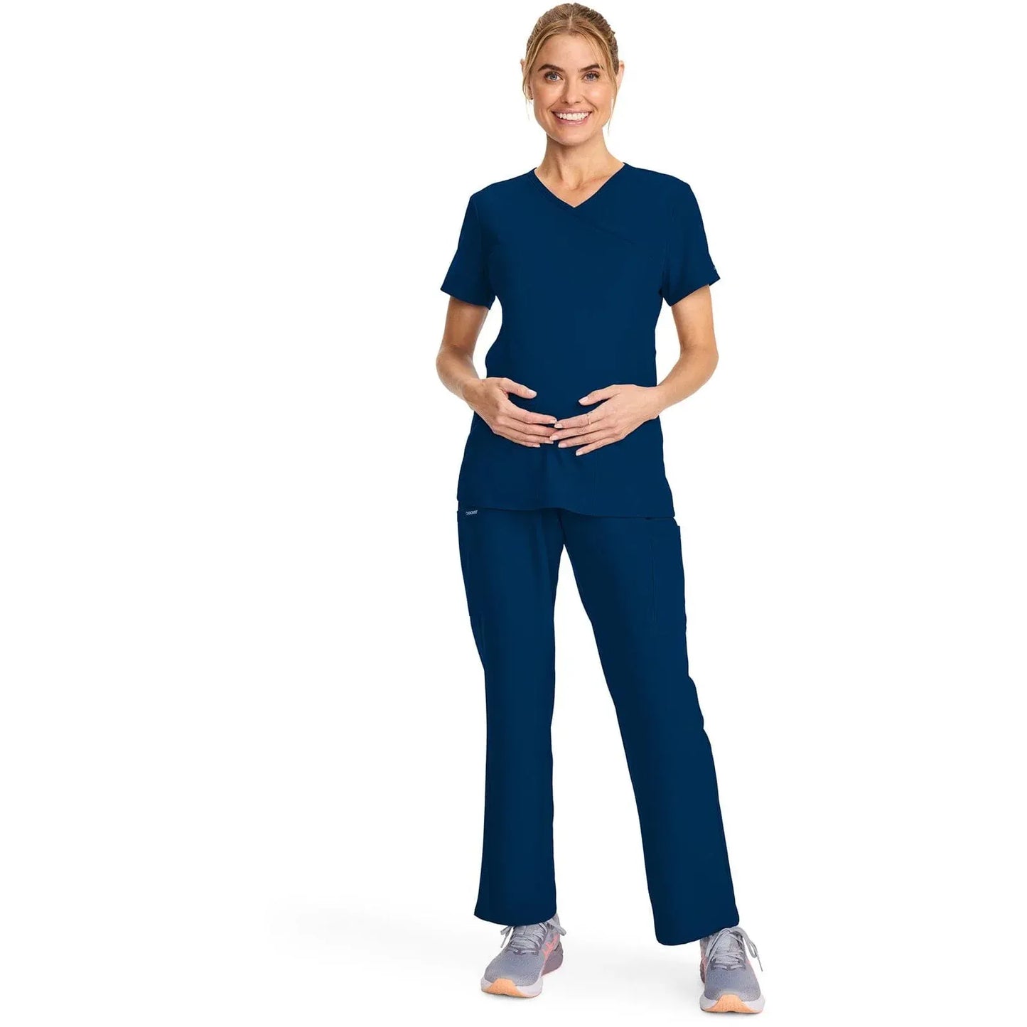 Cherokee Originals Ultra Maternity Scrubs Top CK701A Navy