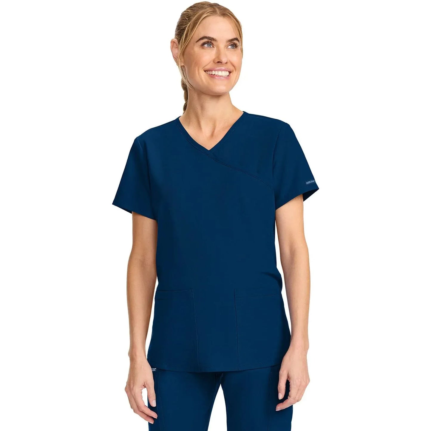 Cherokee Originals Ultra Maternity Scrubs Top CK701A Navy