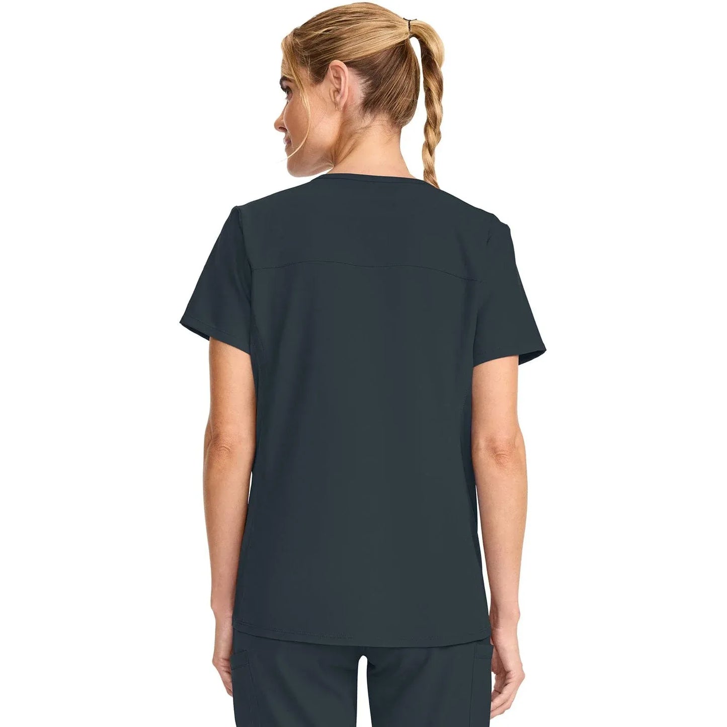 Cherokee Originals Ultra Maternity Scrubs Top CK701A Pewter