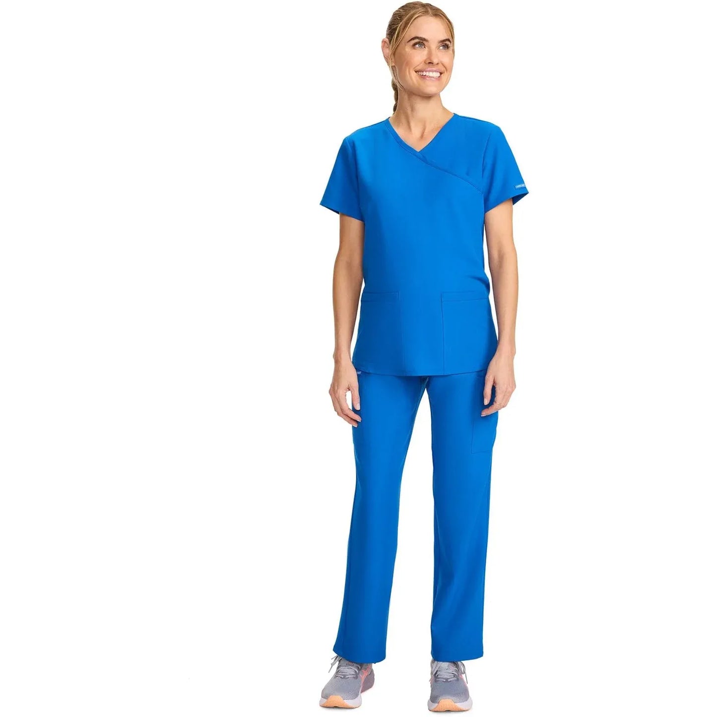 Cherokee Originals Ultra Maternity Scrubs Top CK701A Royal
