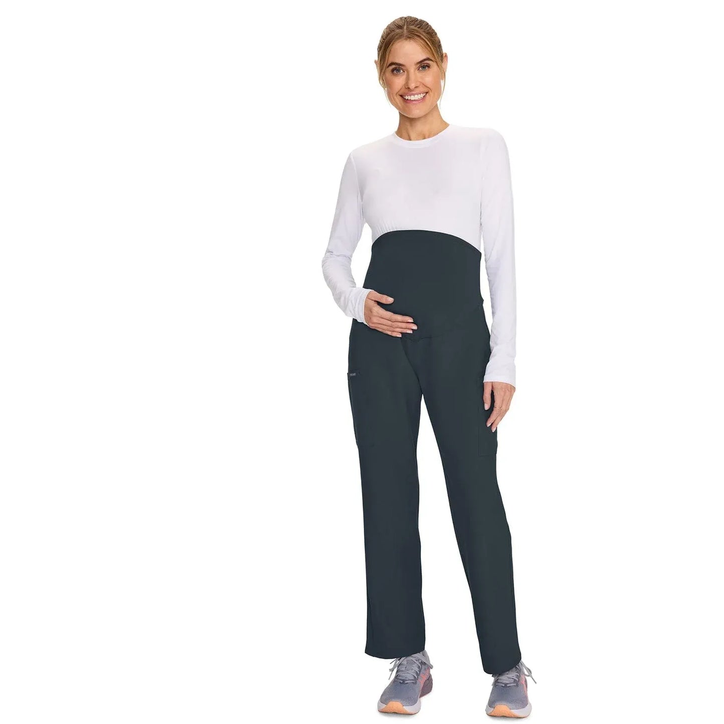 Cherokee Originals Ultra Scrubs CK118A Maternity Straight leg Pant Pewter