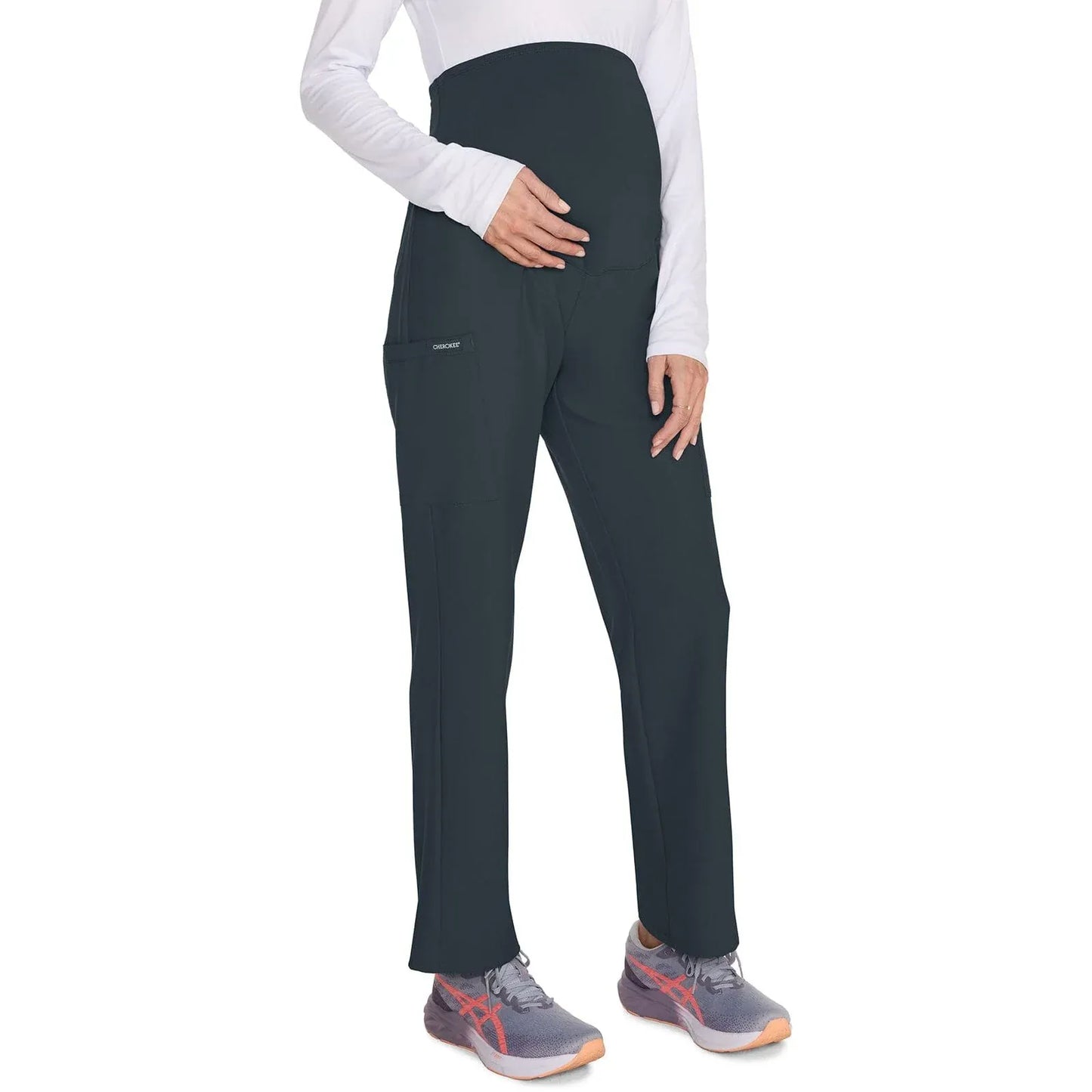 Cherokee Originals Ultra Scrubs CK118A Maternity Straight leg Pant Pewter