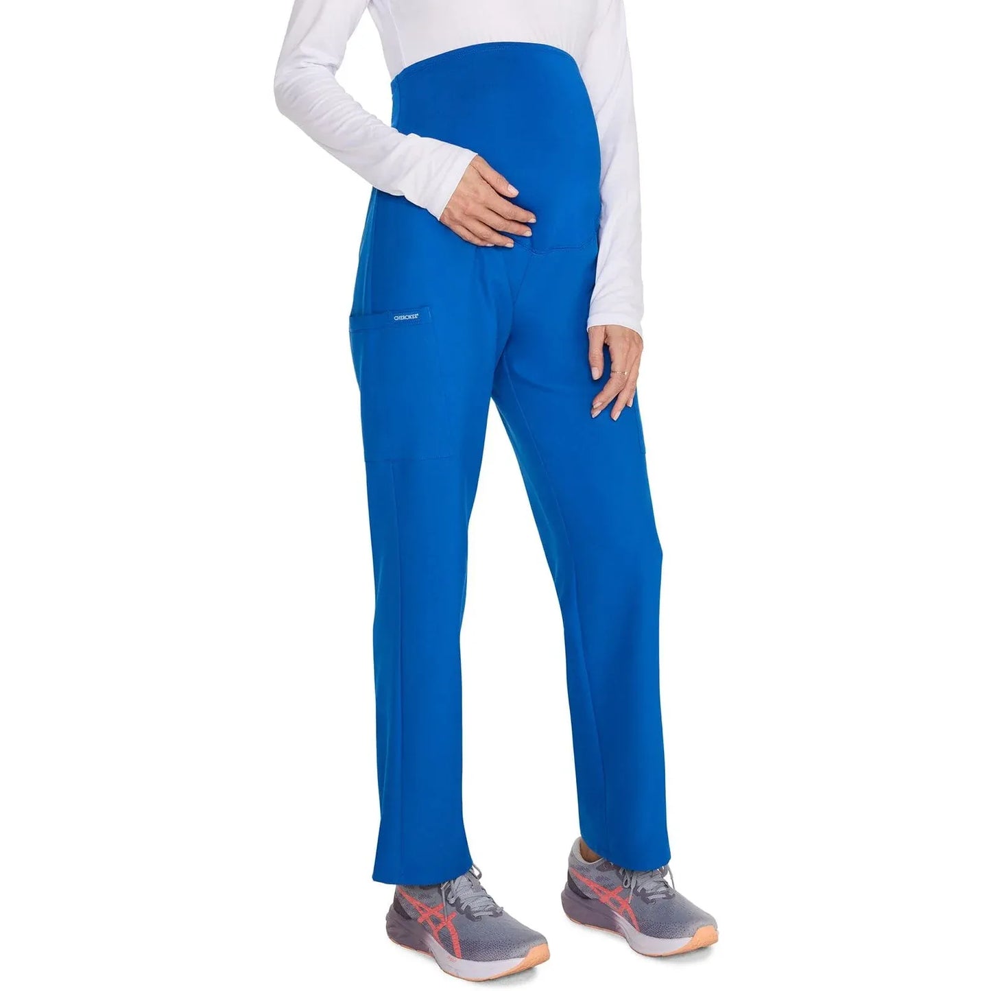Cherokee Originals Ultra Scrubs CK118A Maternity Straight leg Pant Royal Blue