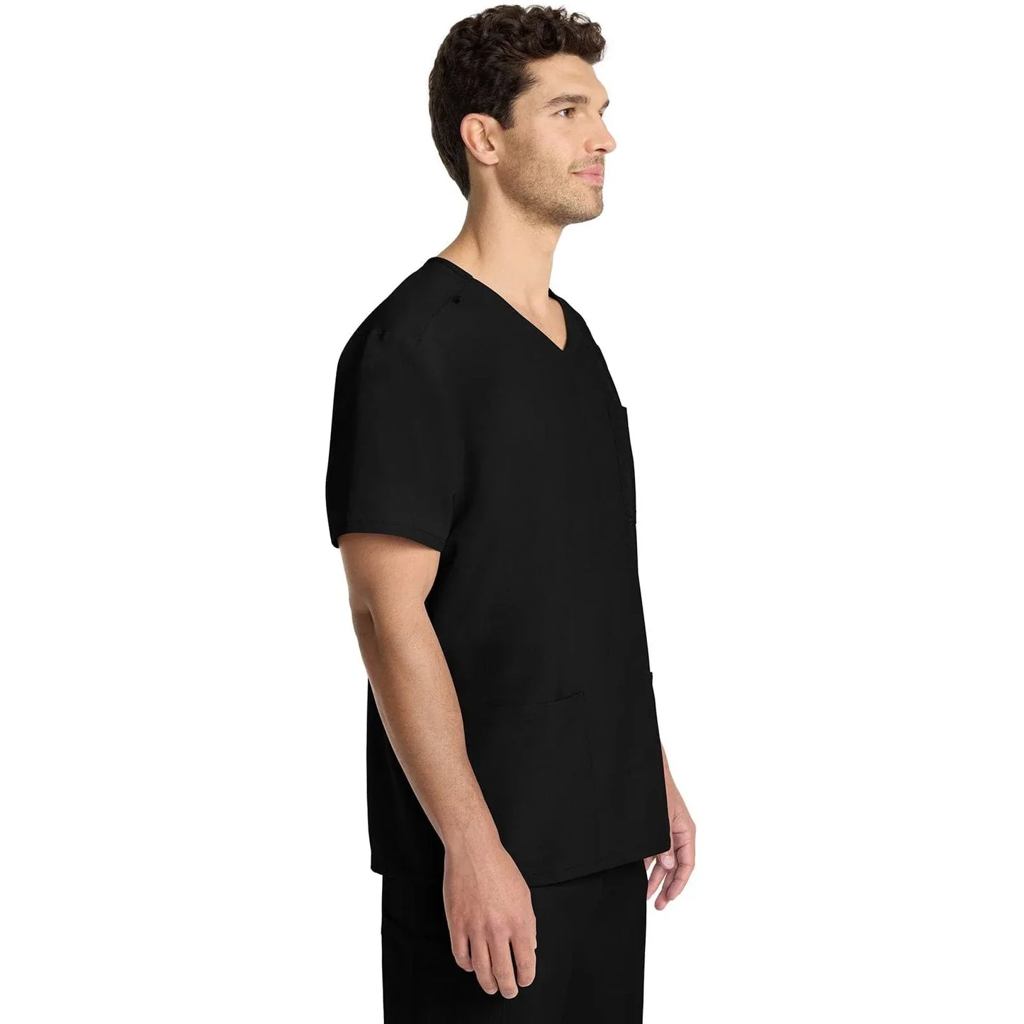 Cherokee Originals Ultra Scrubs CK783A Mens Tuck-in V-Neck Top Black