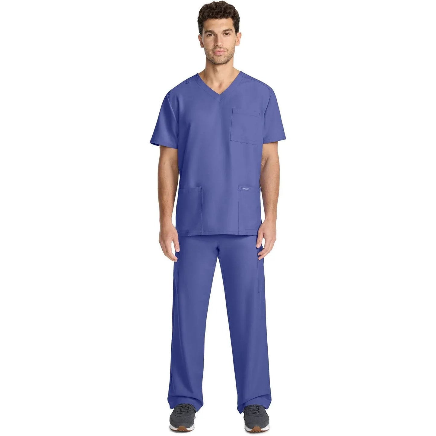 Cherokee Originals Ultra Scrubs CK783A Mens Tuck-in V-Neck Top Ciel