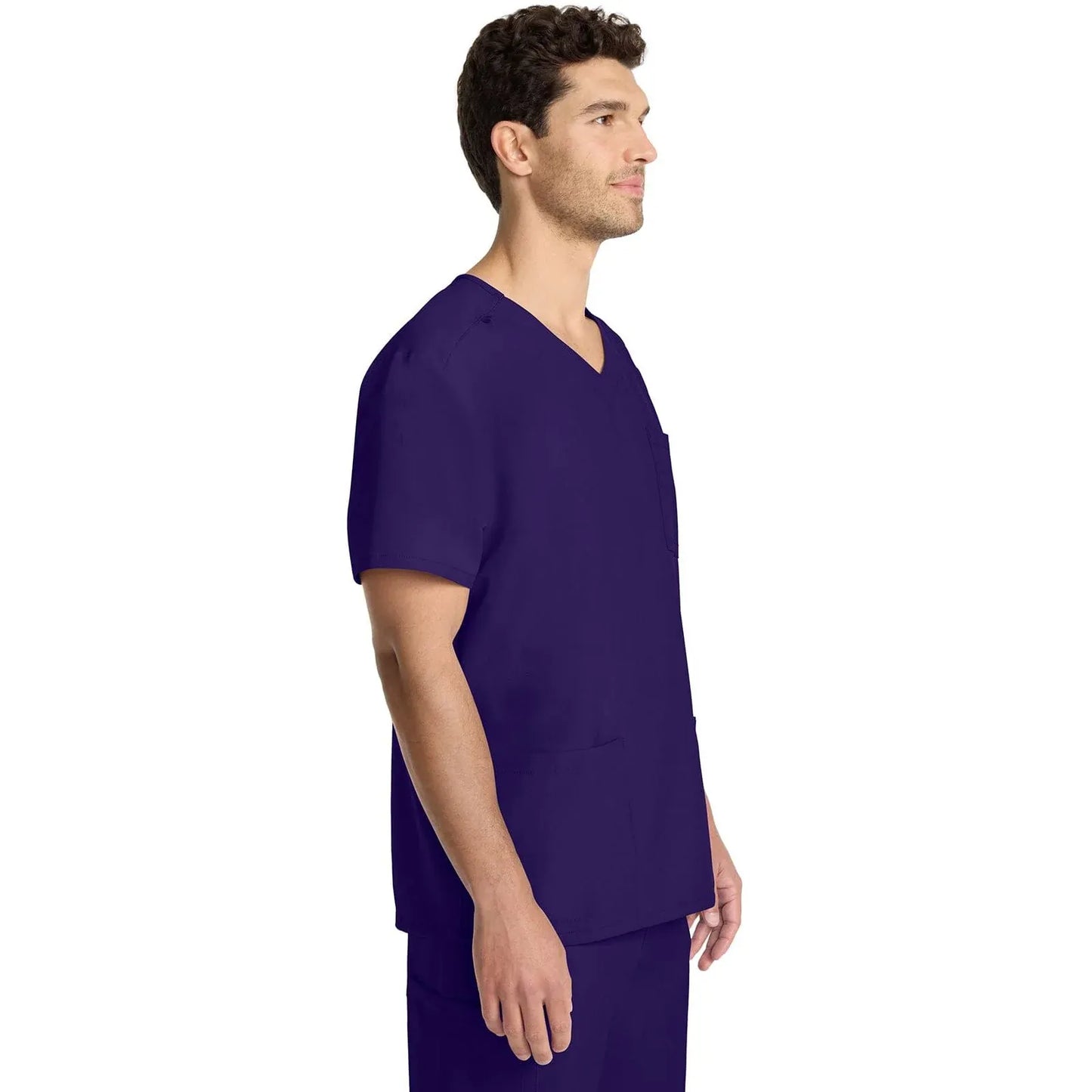 Cherokee Originals Ultra Scrubs CK783A Mens Tuck-in V-Neck Top Grape
