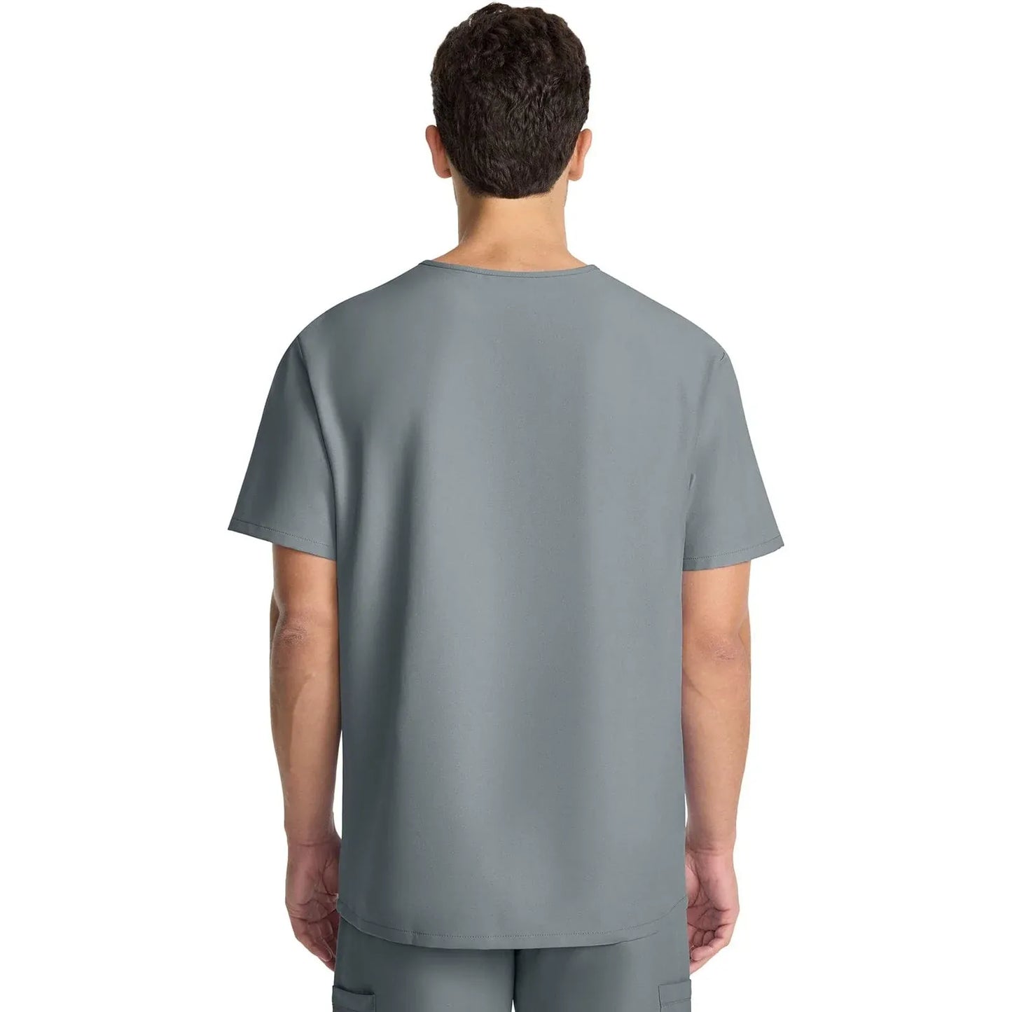 Cherokee Originals Ultra Scrubs CK783A Mens Tuck-in V-Neck Top Grey