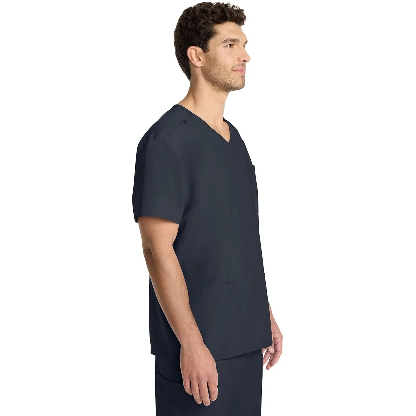 Cherokee Originals Ultra Scrubs CK783A Mens Tuck-in V-Neck Top Pewter