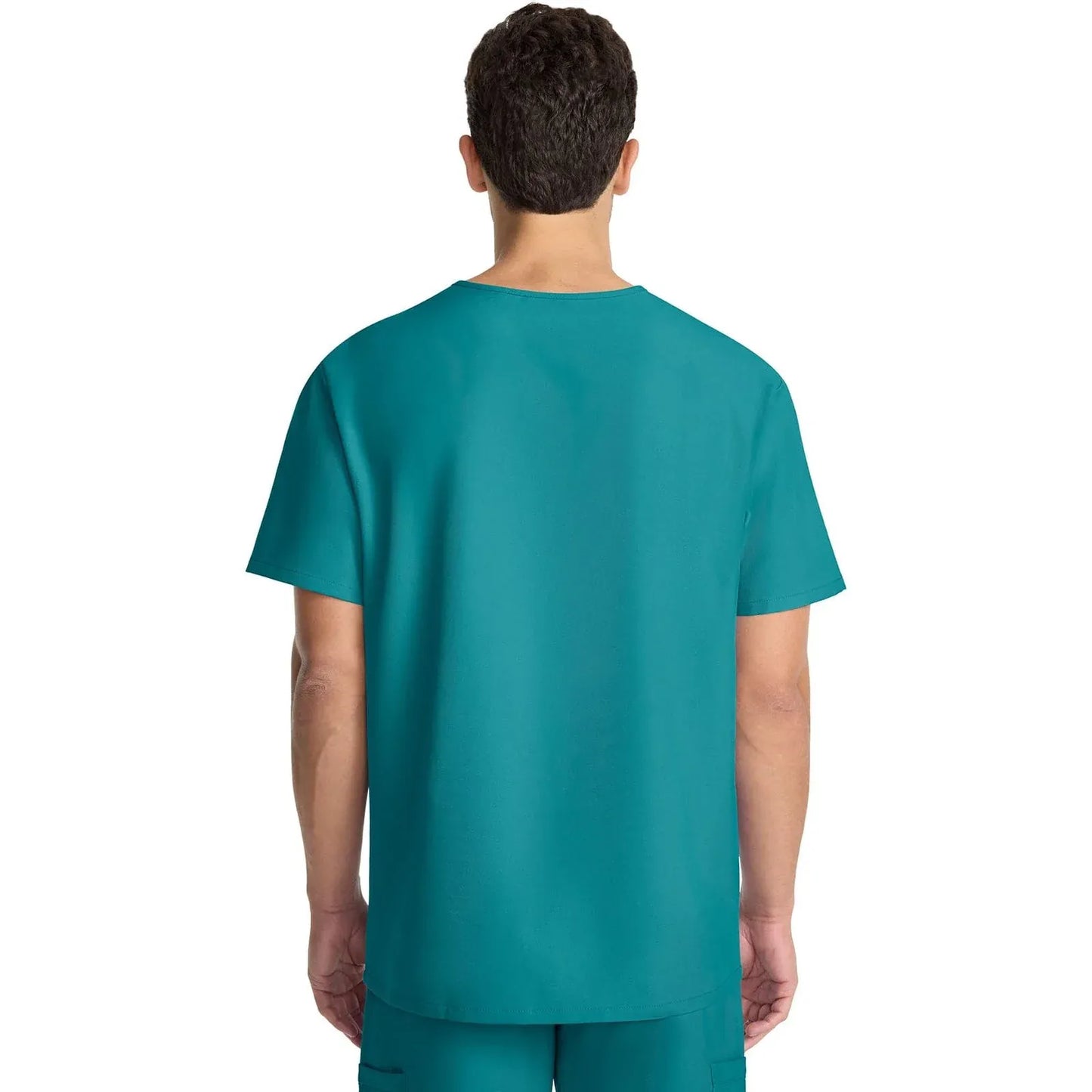 Cherokee Originals Ultra Scrubs CK783A Mens Tuck-in V-Neck Top Teal Blue