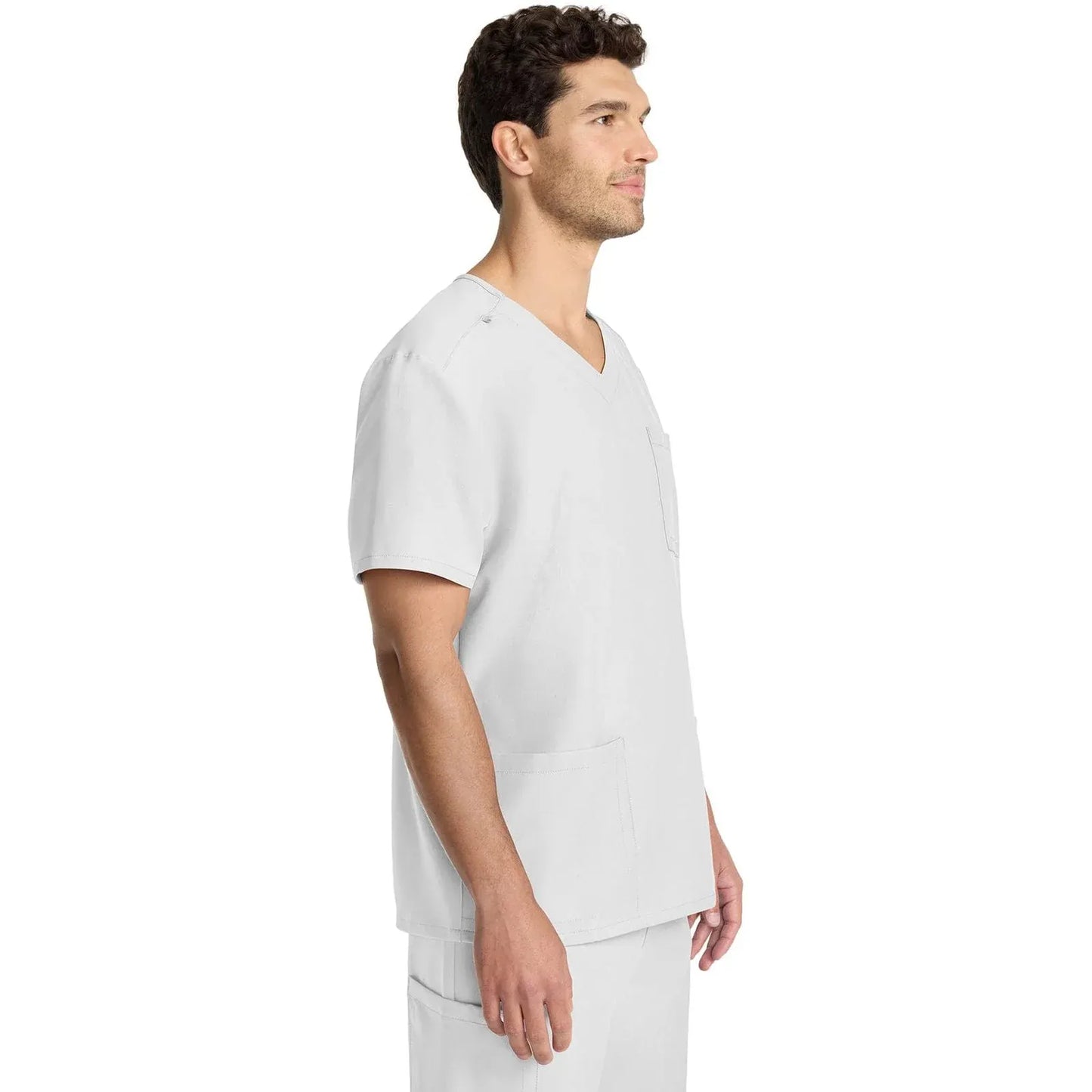 Cherokee Originals Ultra Scrubs CK783A Mens Tuck-in V-Neck Top White