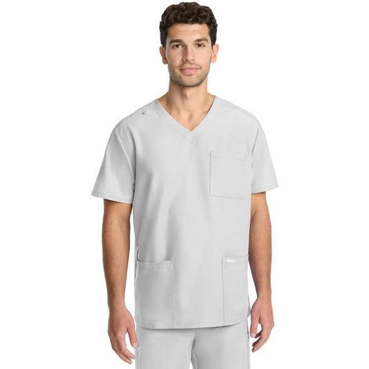 Cherokee Originals Ultra Scrubs CK783A Mens Tuck-in V-Neck Top White