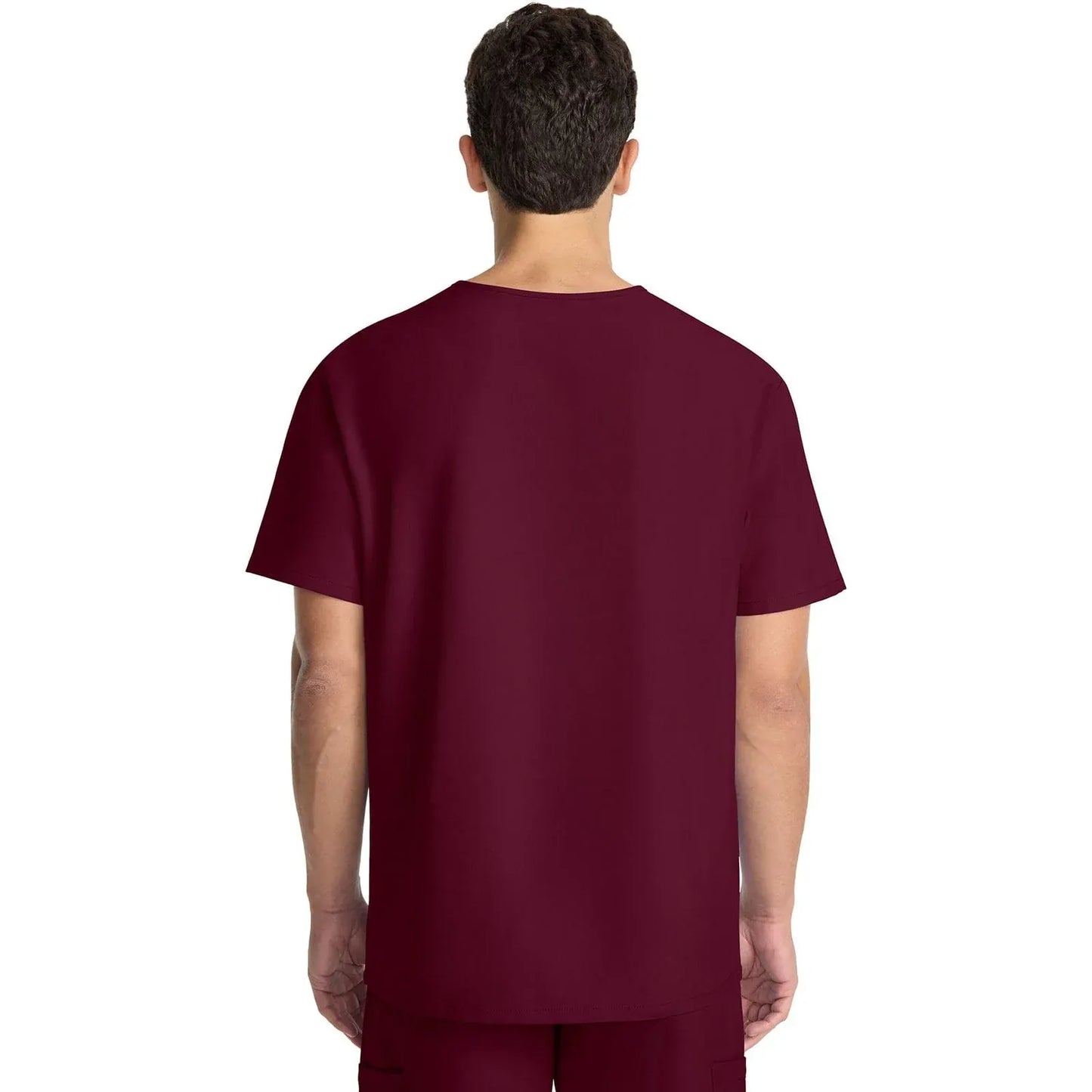 Cherokee Originals Ultra Scrubs CK783A Mens Tuck-in V-Neck Top Wine