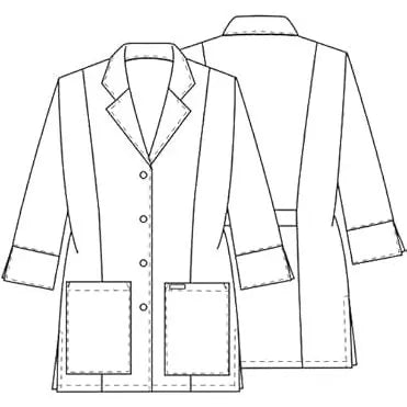 Cherokee Others 1470A 30 3/4 Sleeve Lab Coat White