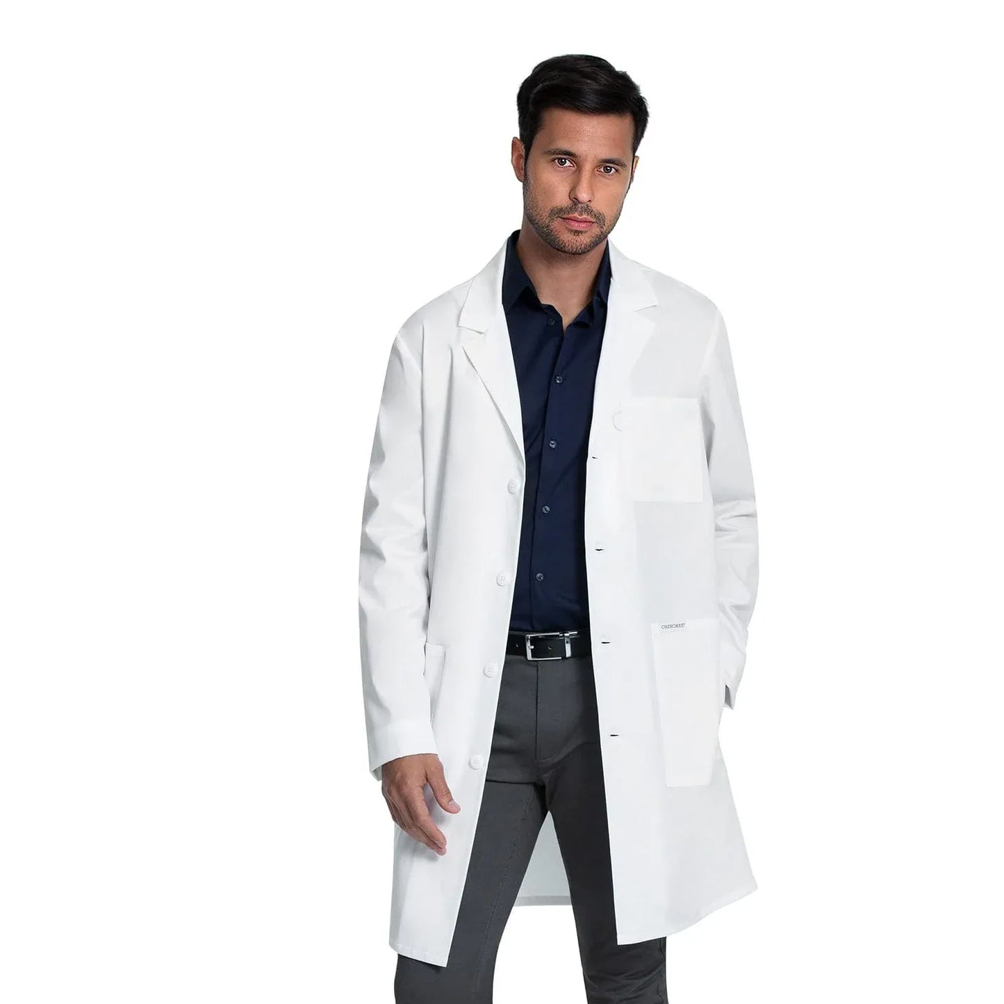 Cherokee Project Lab CK460 – Unisex 38" Lab Coat in White