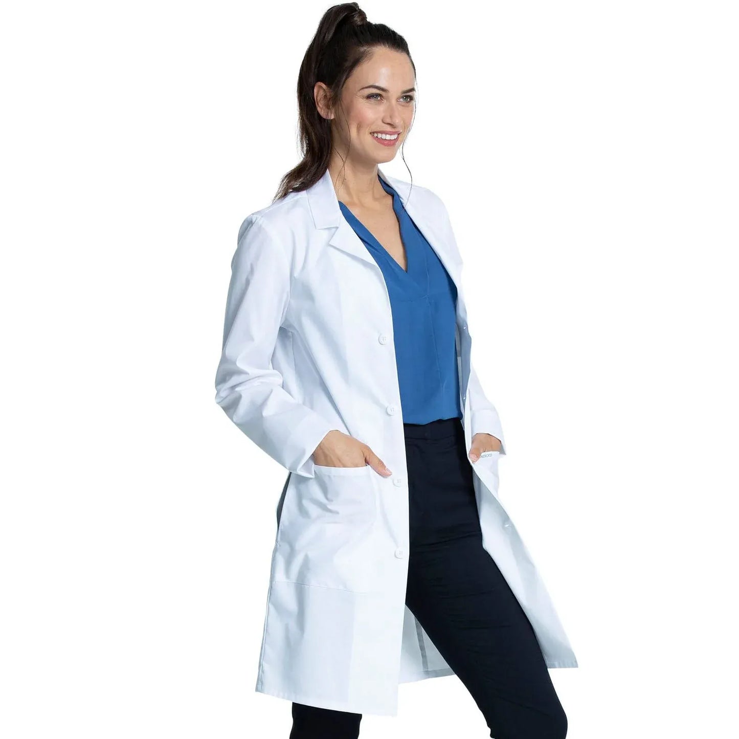 Cherokee Project Lab CK460 – Unisex 38" Lab Coat in White