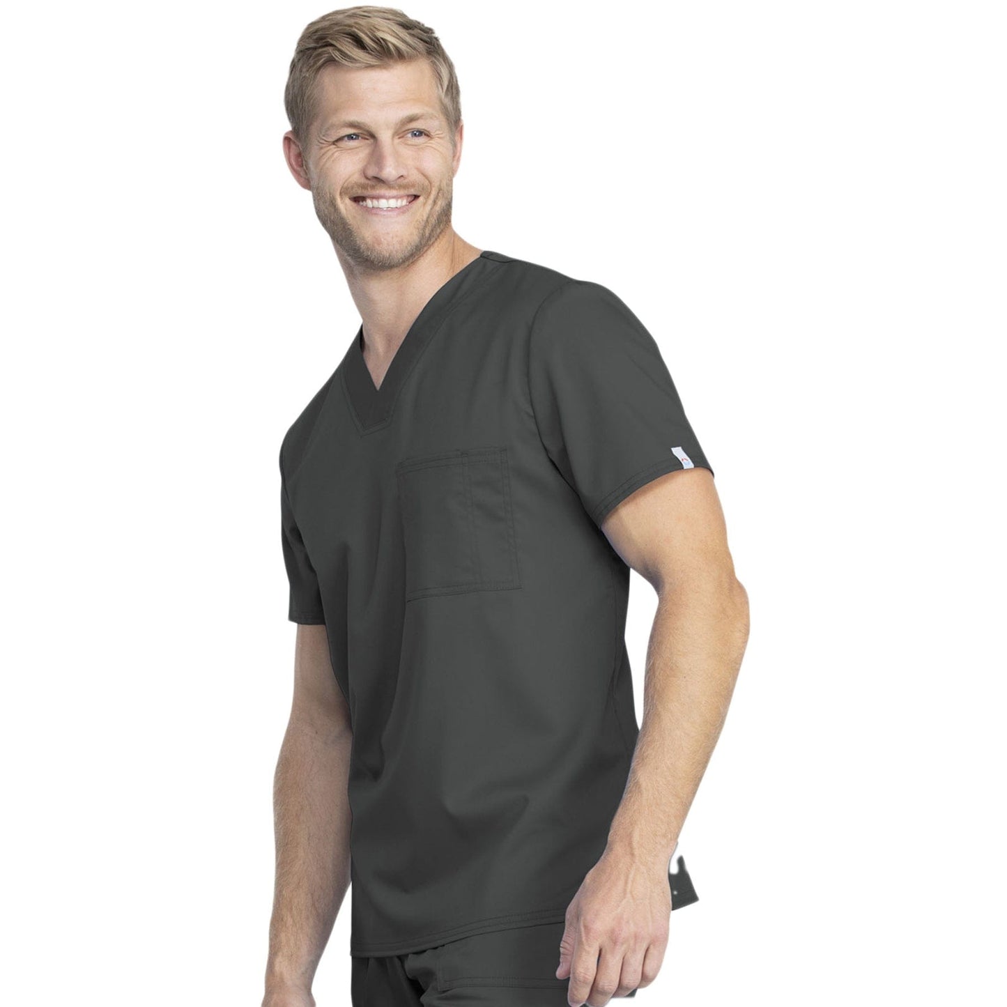 Cherokee Revolution Tech WW742AB Scrubs Top Unisex Pewter