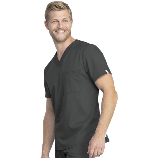 Cherokee Revolution Tech WW742AB Scrubs Top Unisex Pewter