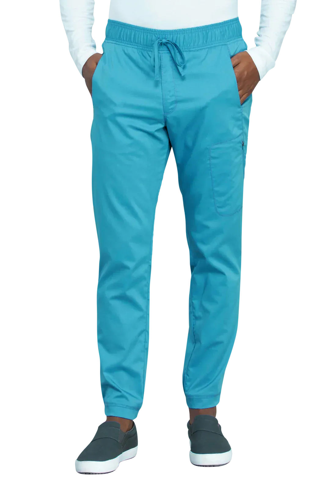 Cherokee Revolution WW012 Jogger Scrubs Pant Men Teal Blue