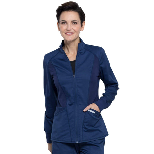 Cherokee Scrubs Jacket M Cherokee Revolution WW301 Scrubs Jacket Women Navy