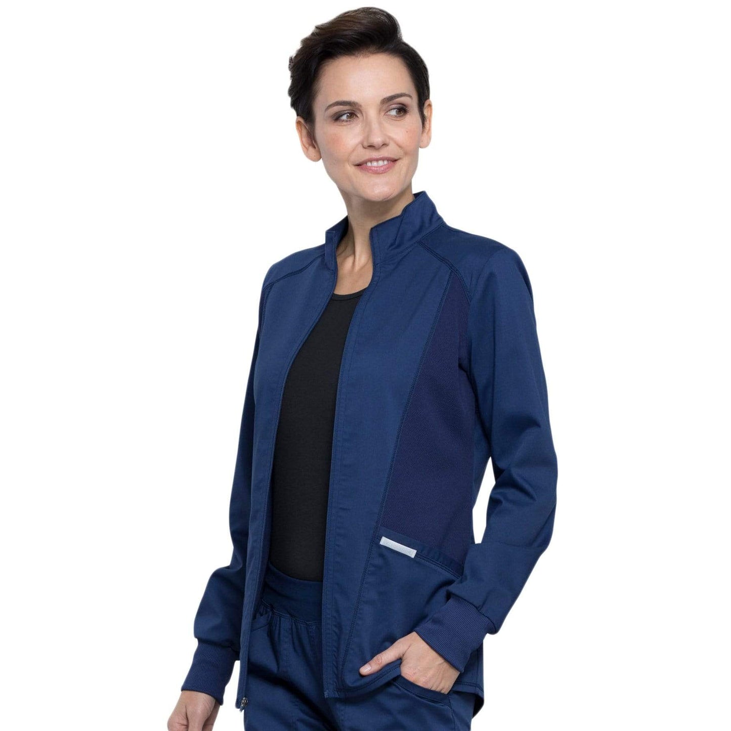 Cherokee Scrubs Jacket M Cherokee Revolution WW301 Scrubs Jacket Women Navy