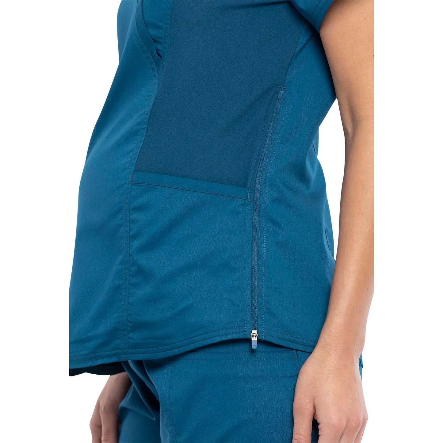 Cherokee Cherokee WW688 Revolution Maternity Top Women Caribbean Blue