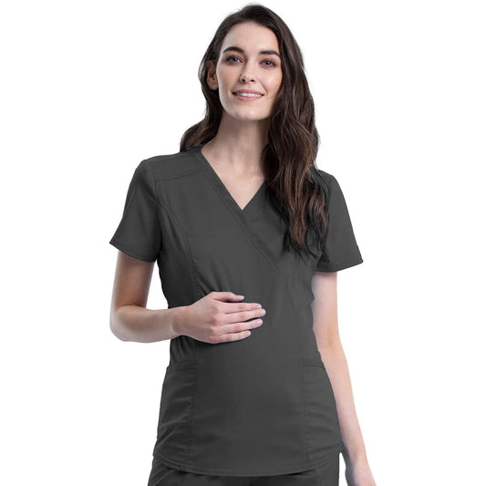 Cherokee XXS Cherokee WW688 Revolution Maternity Top Women Pewter