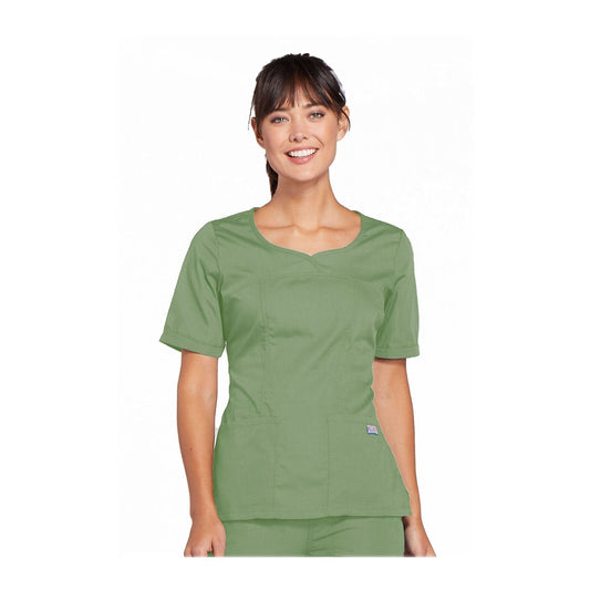 Cherokee Scrubs Workwear 4746 Top Modern Classic Sage Green
