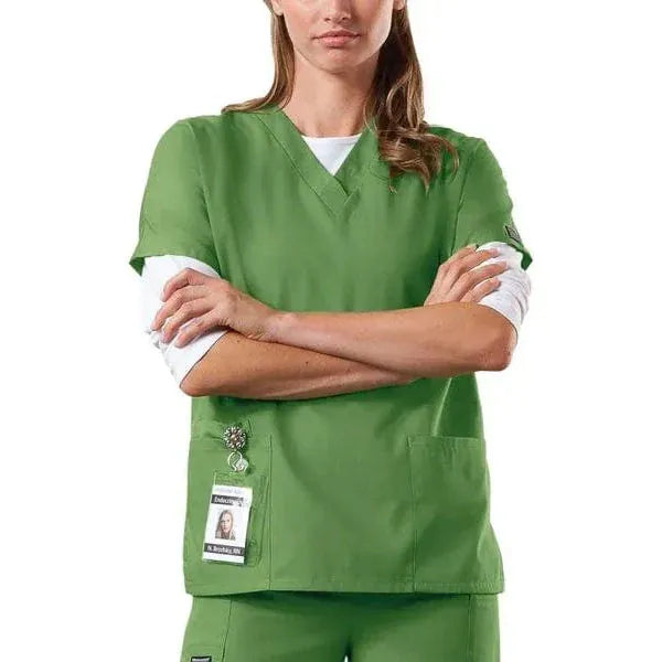 Cherokee Cherokee W.Wear Scrubs V-Neck Top Classic Fit Aloe M