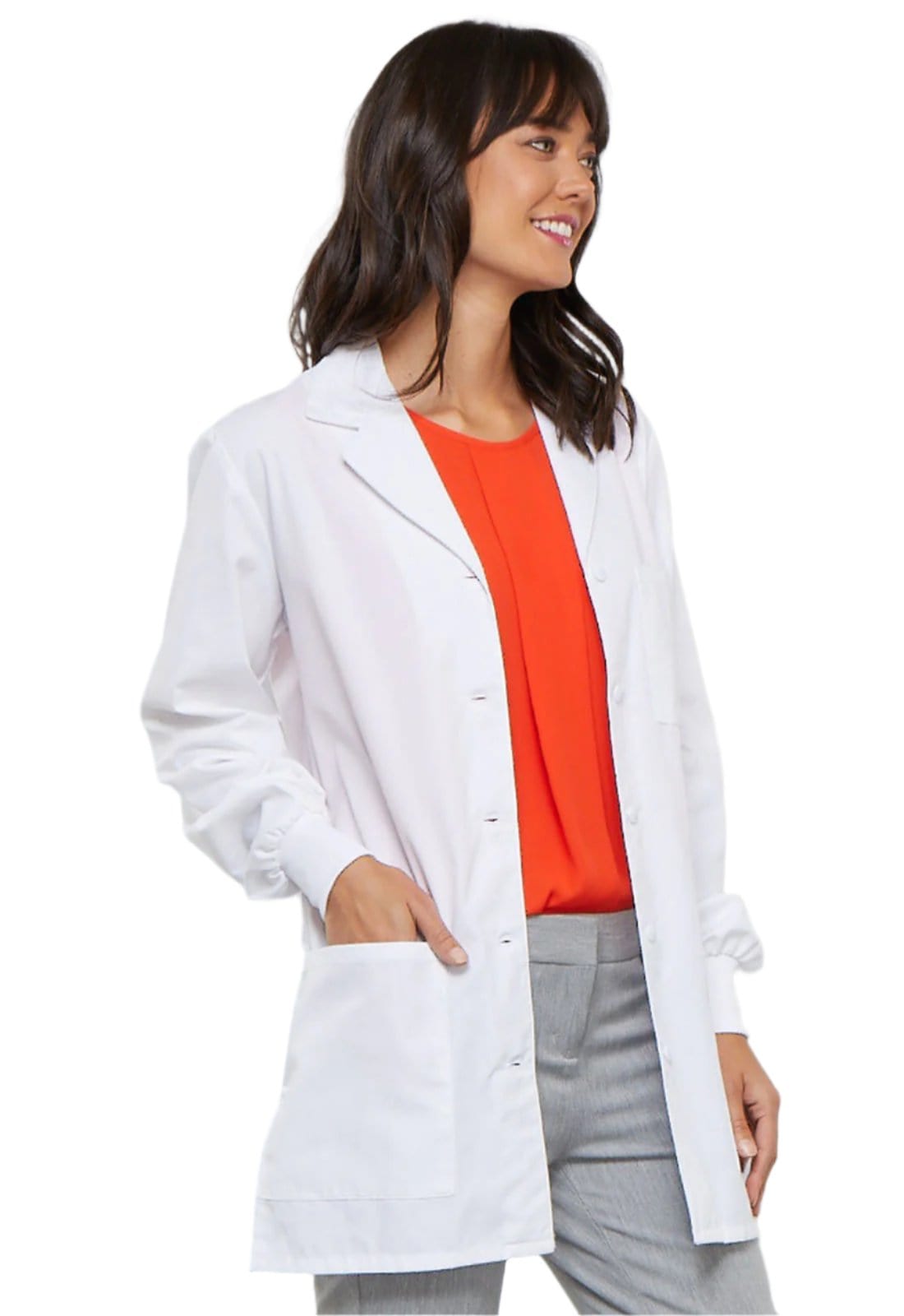 Cherokee Lab Coats Cherokee White 32" Lab Coat in White