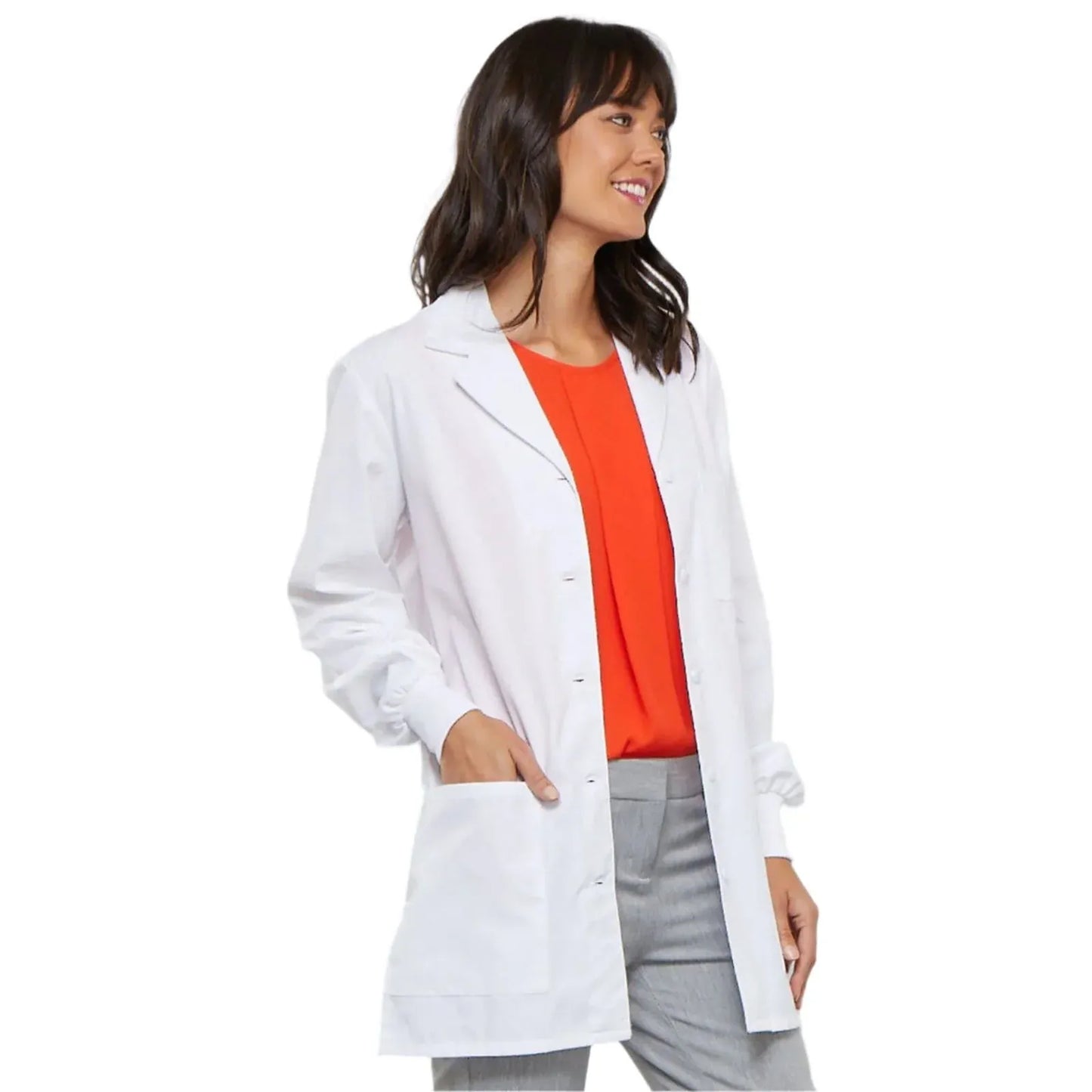Cherokee Lab Coats Cherokee White 32" Lab Coat in White