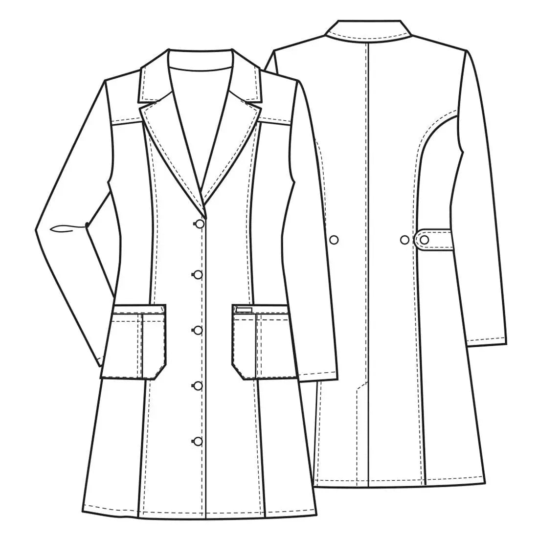 Cherokee Lab Coats Cherokee Whites 36" Lab Coat