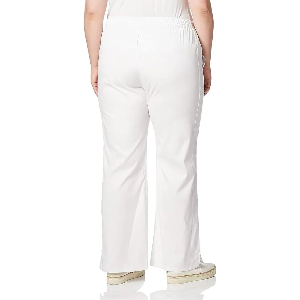 Cherokee Pant Cherokee Workwear Pant WW Low Rise Drawstring Cargo Pant White