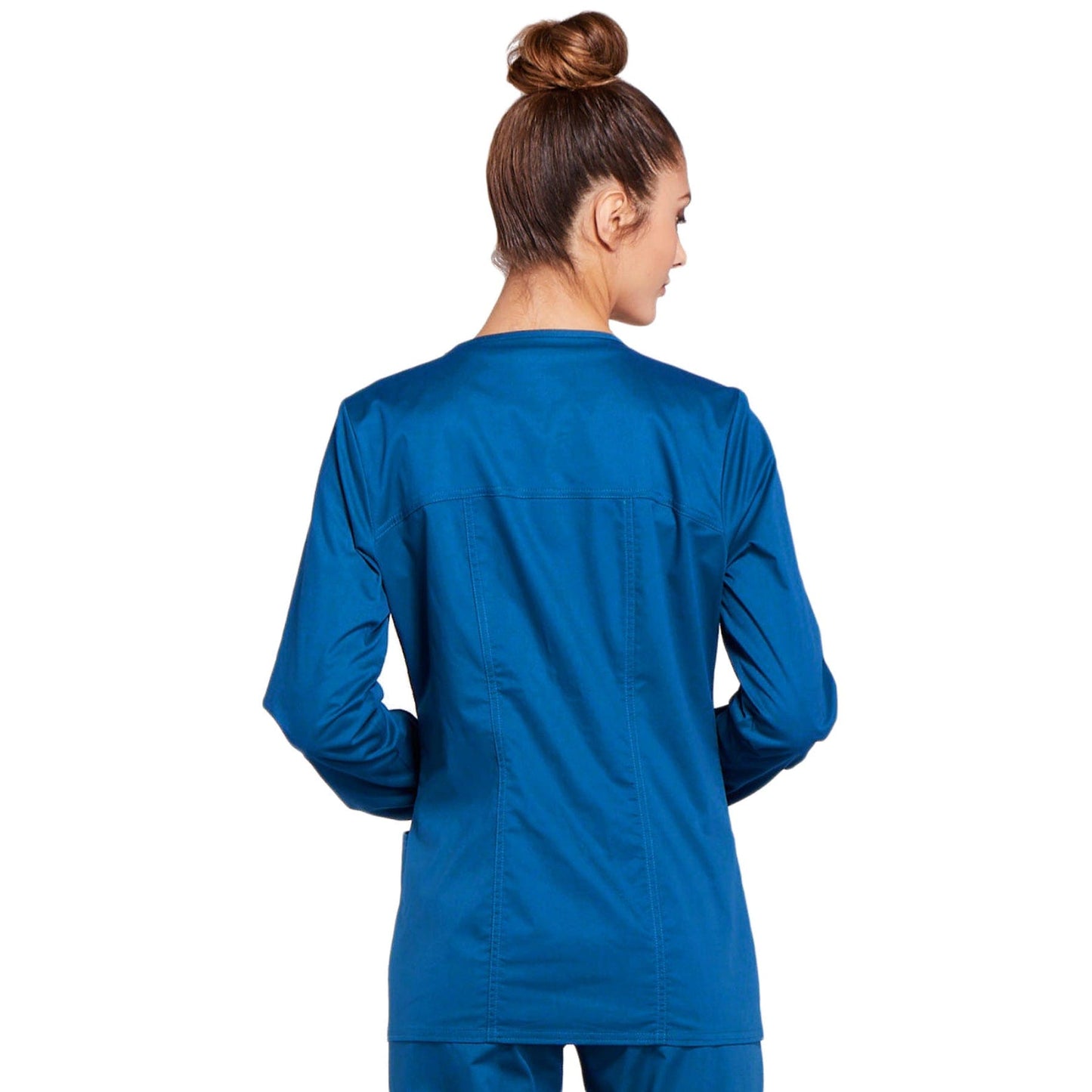 PIM-BUN S Cherokee Workwear 4315 Caribbean Blue - Core Stretch Zip Front Jacket